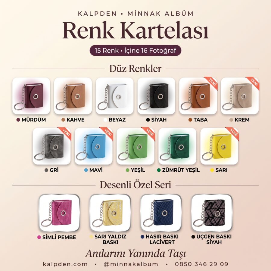 Tüm anahtarlık renkleri