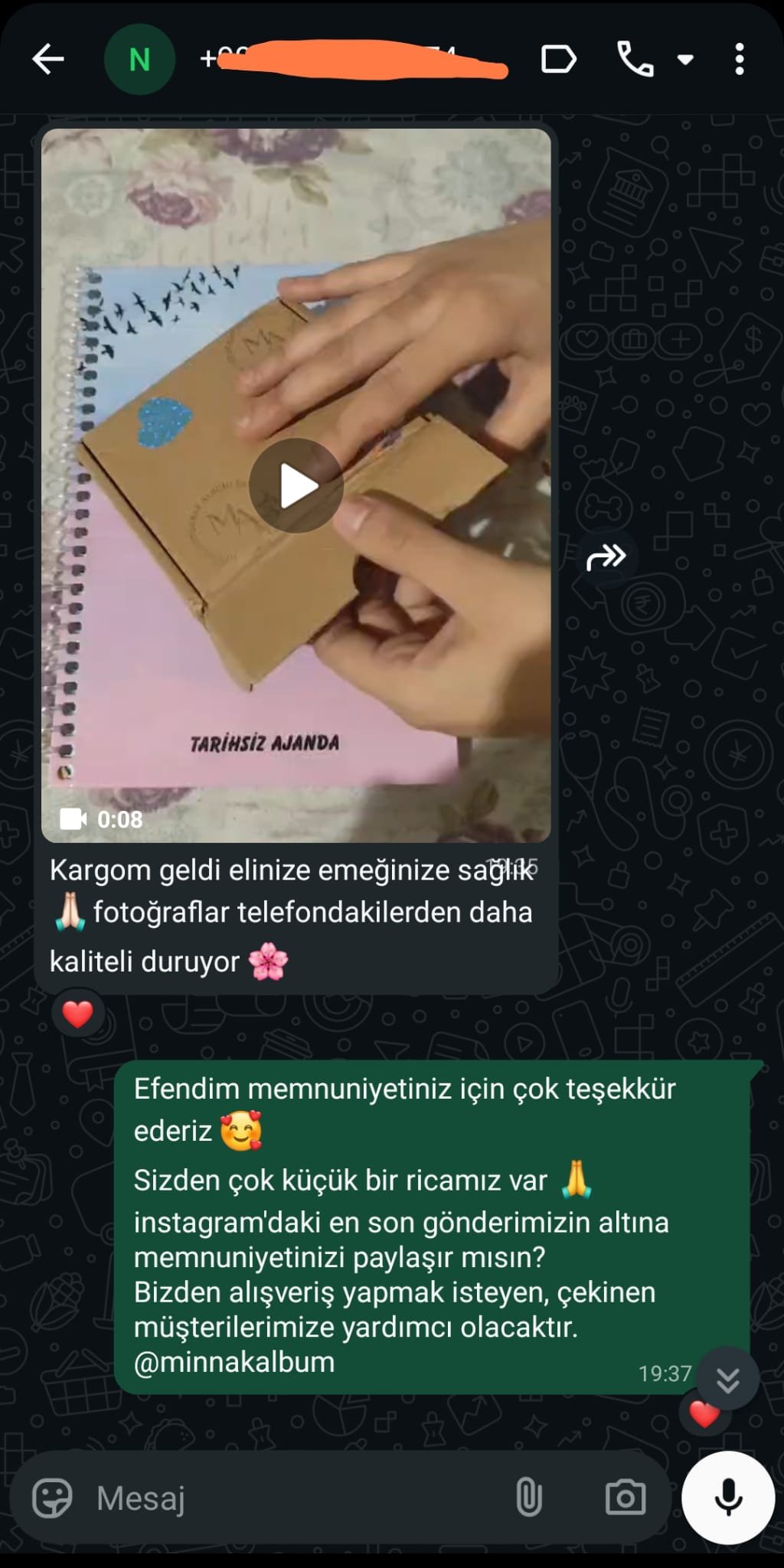 Kalpden anı