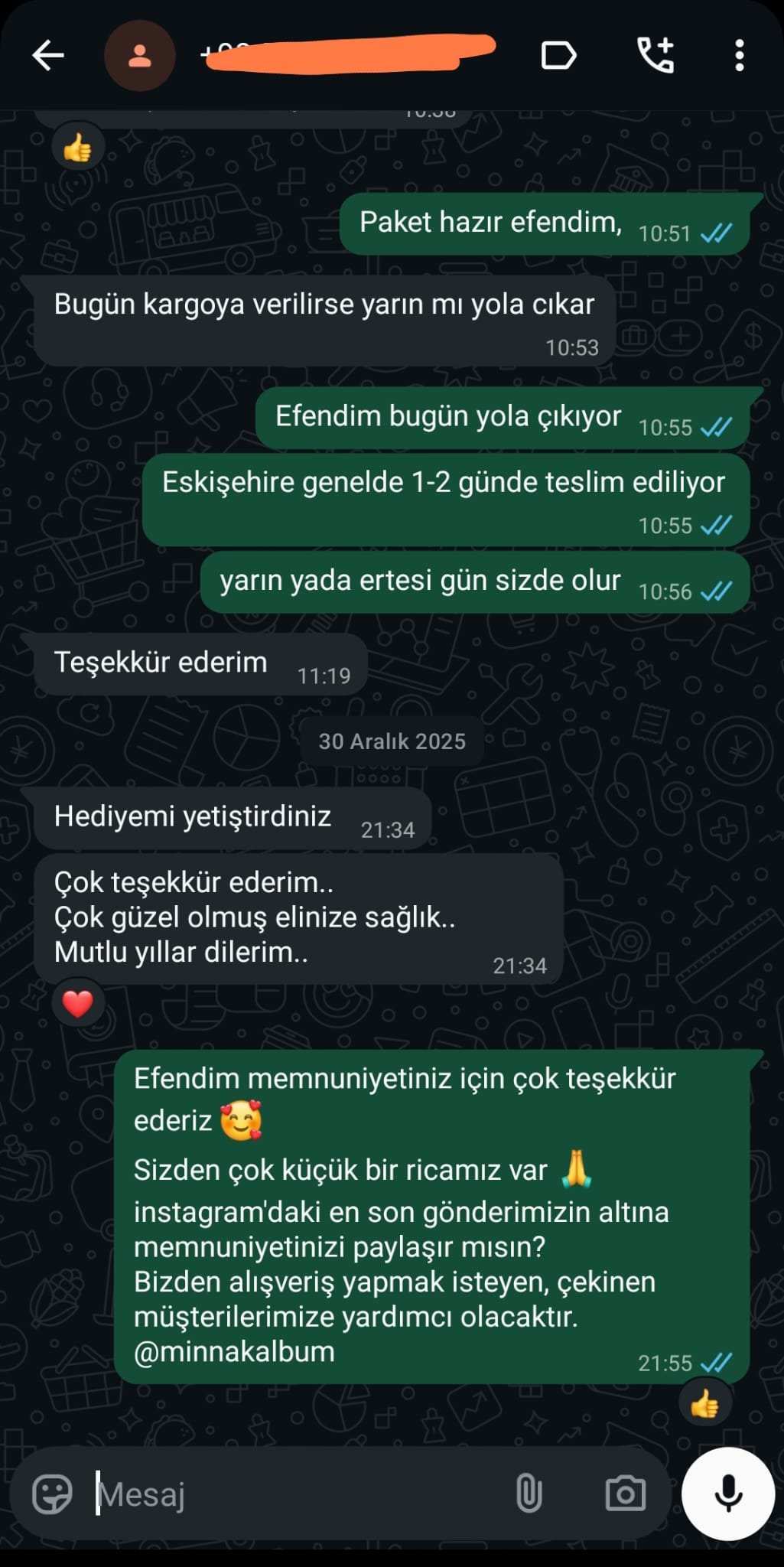Kalpden anı