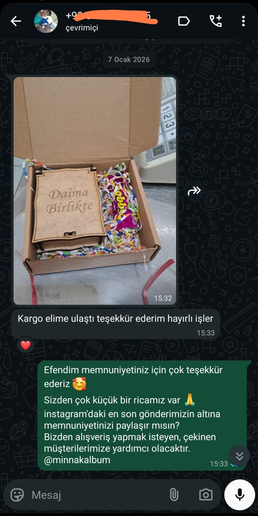 Kalpden anı