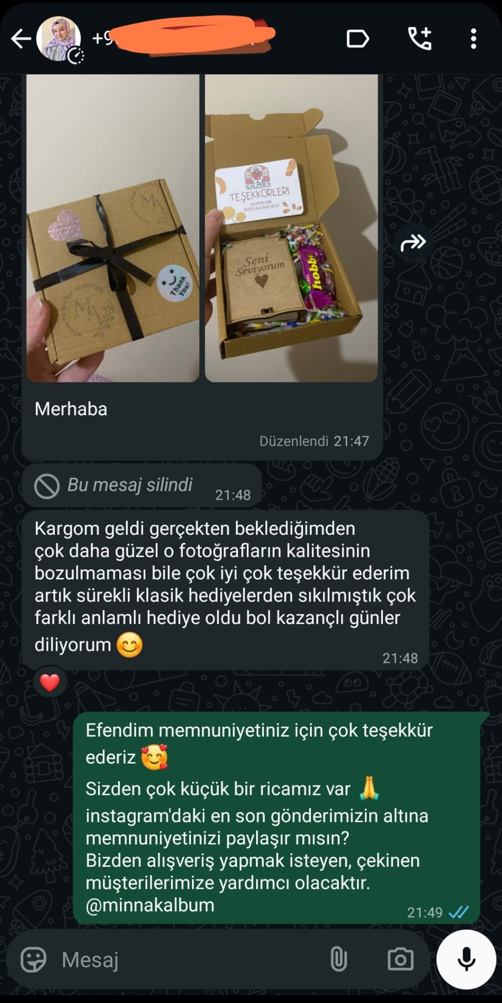 Kalpden anı