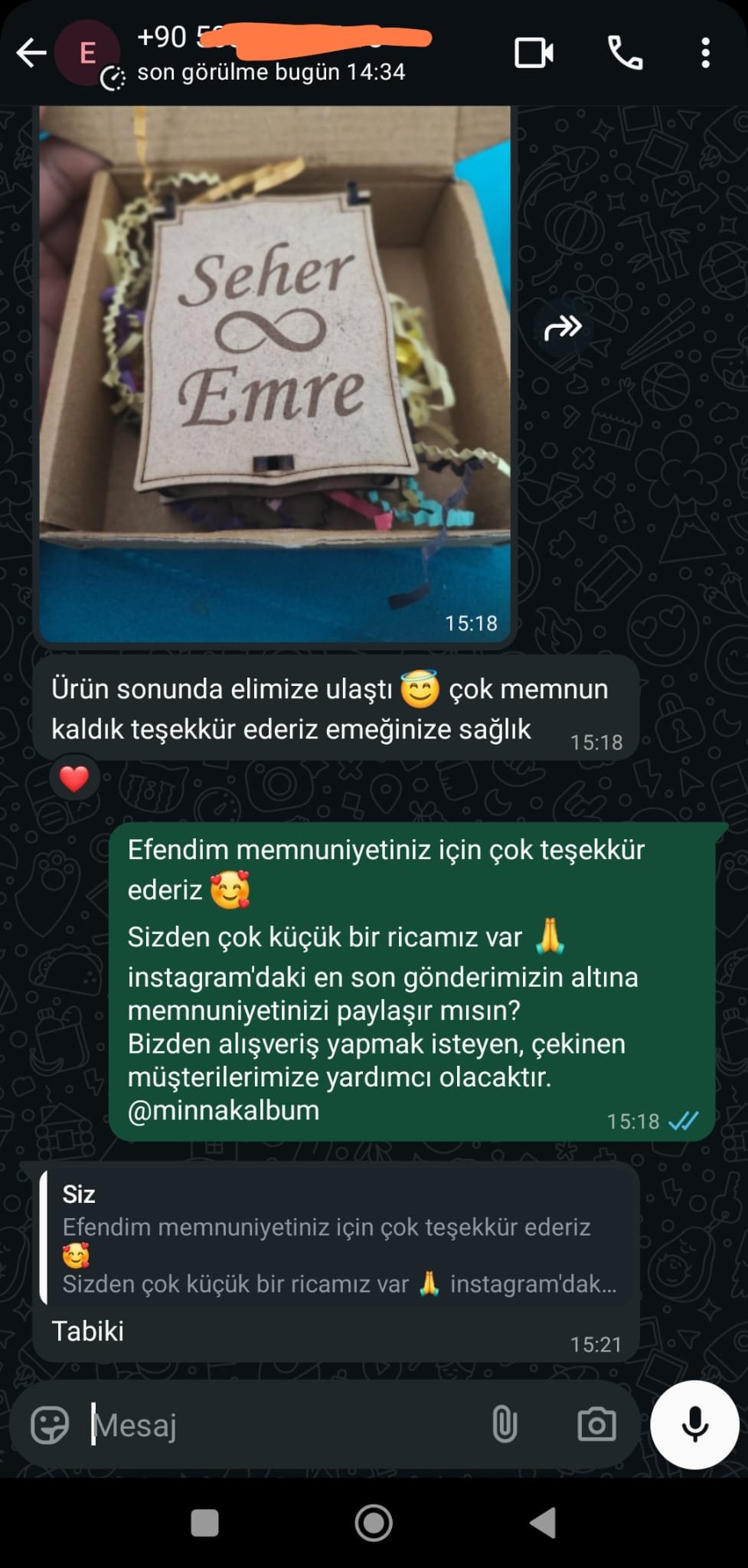 Kalpden anı