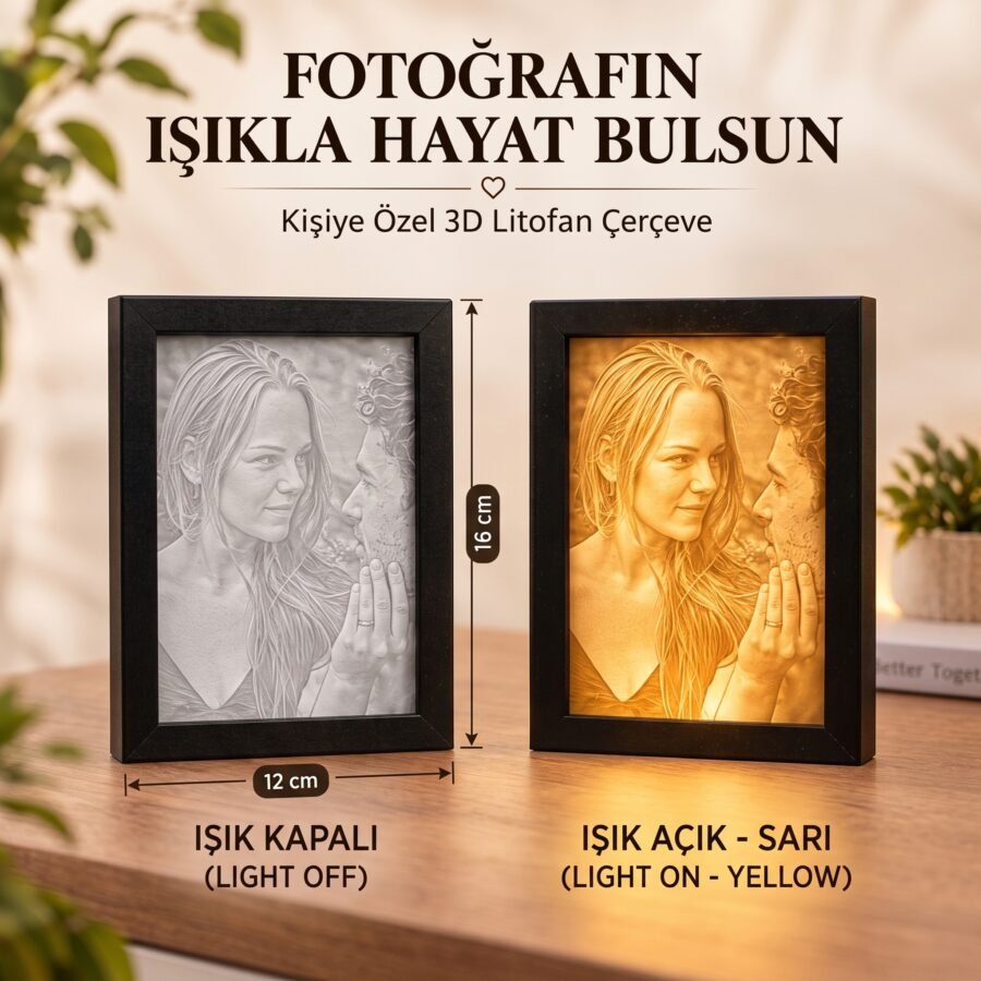 litofan sarı ışık